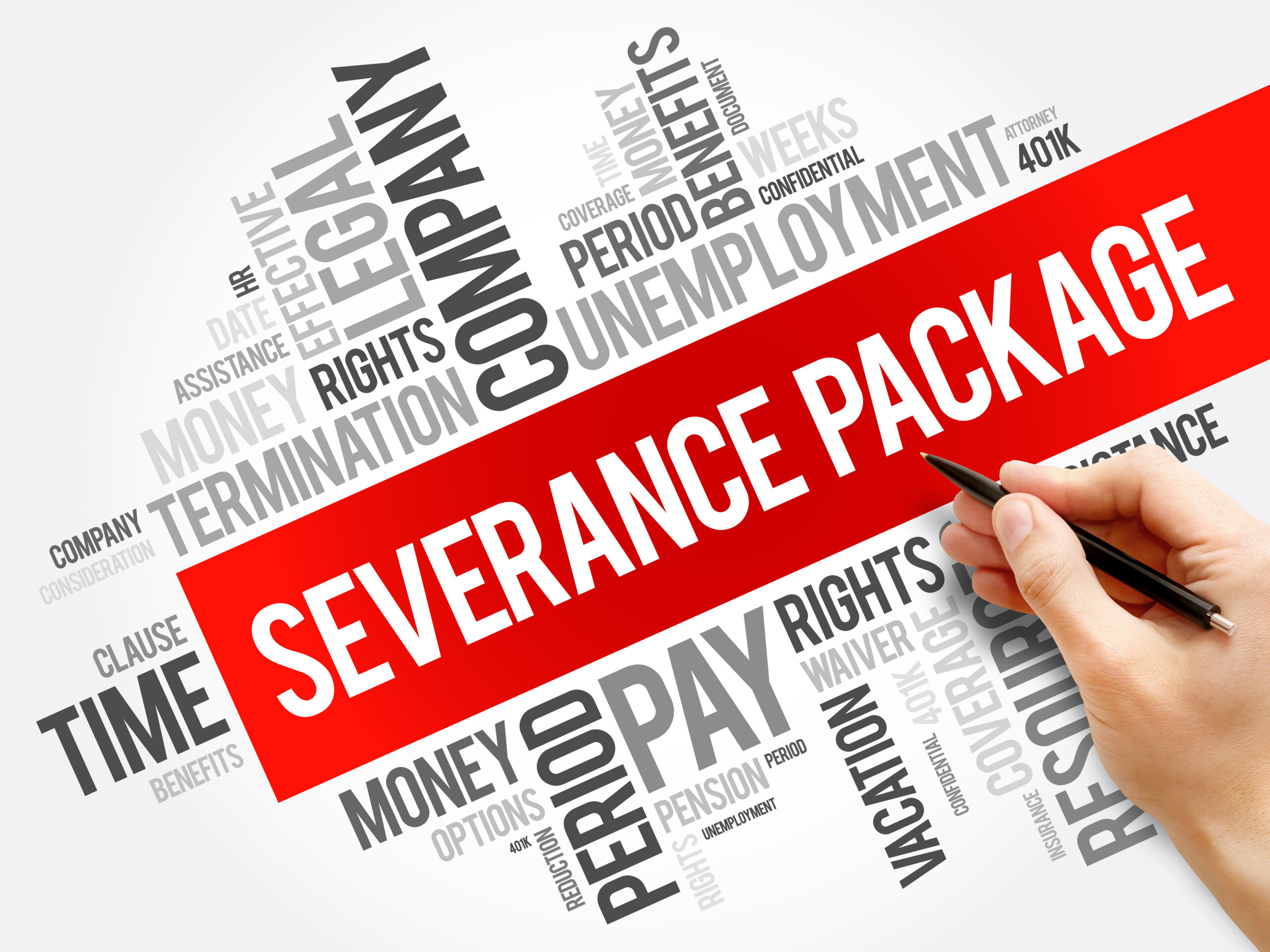 Severance package. Package word